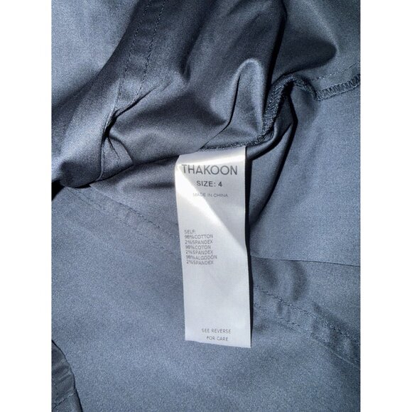 Thakoon Fitted Puff Sleeve Shirt Jacket Navy Black Size 4 NWT [jb] - Picture 5 of 9